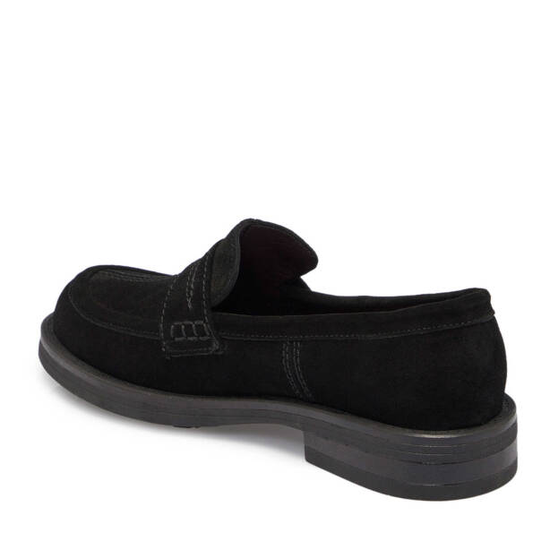 Siyah Süet Deri Kadın Makosen - K25S1AY68212-A01 - 2