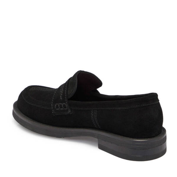 Siyah Süet Deri Kadın Makosen - K25S1AY68212-A01 - 2