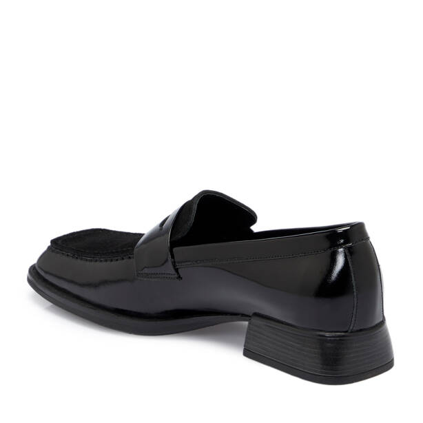 Siyah Süet Deri Kadın Makosen - K25S1AY68214-A01 - 2