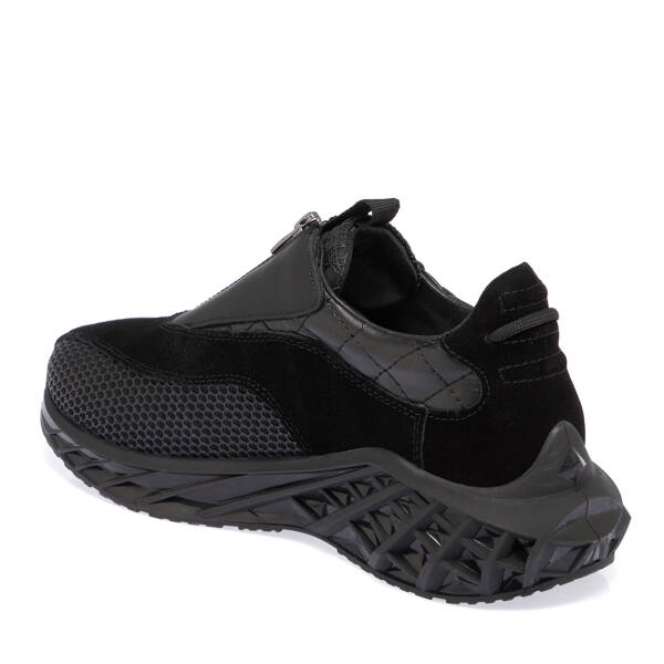 Siyah Hakiki Süet Deri Kadın Sneaker - K23I1AY66769-A01 - 2