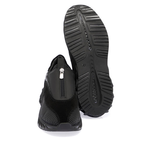 Siyah Hakiki Süet Deri Kadın Sneaker - K23I1AY66769-A01 - 4