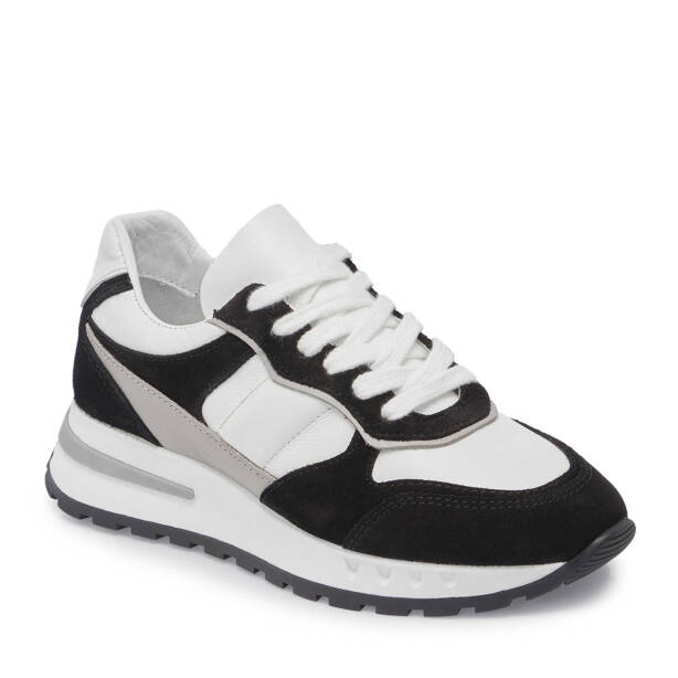 Siyah Hakiki Süet Deri Kadın Sneaker - K24I1AY67136-A01 - 2