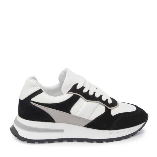 Siyah Hakiki Süet Deri Kadın Sneaker - K24I1AY67136-A01 - 1
