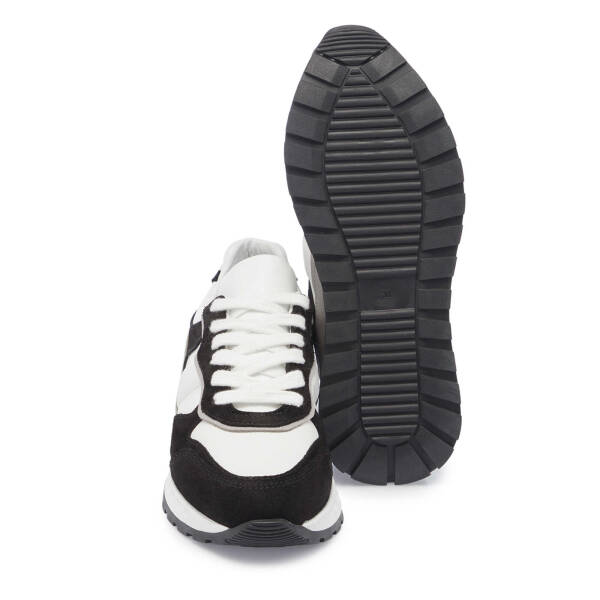 Siyah Hakiki Süet Deri Kadın Sneaker - K24I1AY67136-A01 - 4