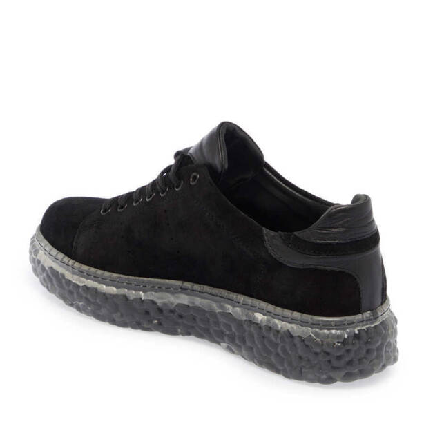 Siyah Süet Deri Kadın Sneaker - K24I1AY67334-A01 - 2