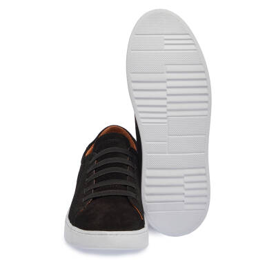 Siyah Süet Deri Kadın Sneaker - K24I1AY67338-A01 - 4