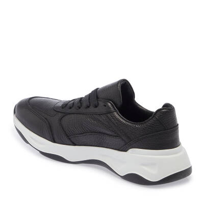 Siyah Süet Deri Kadın Sneaker - K24I1AY67498-A41 - 2