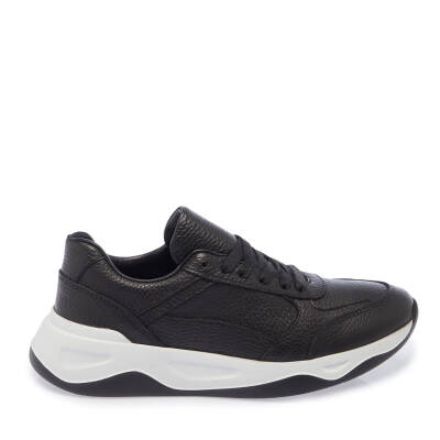 Siyah Süet Deri Kadın Sneaker - K24I1AY67498-A41 - 3