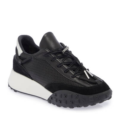  Siyah Süet Deri Kadın Sneaker - K24I1AY67500-A01 - 1