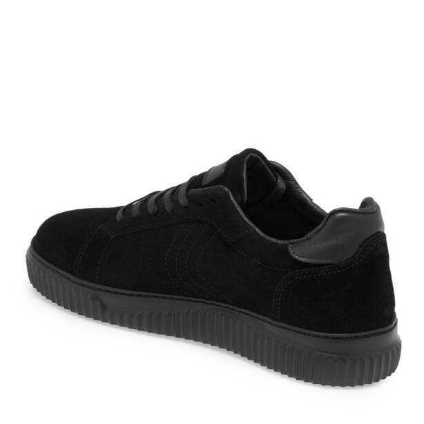 Siyah Süet Deri Kadın Sneaker - K24S1AY67593-A01 - 2