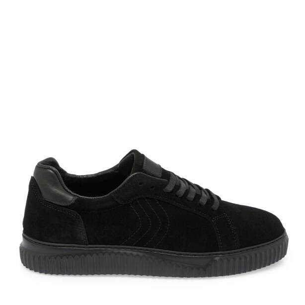Siyah Süet Deri Kadın Sneaker - K24S1AY67593-A01 - 3