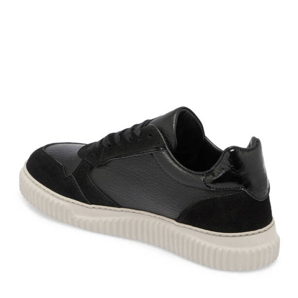 Siyah Süet Deri Kadın Sneaker - K24S1AY67594-A01 - 2