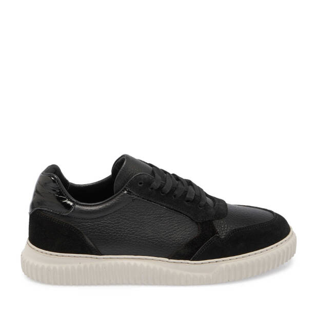 Siyah Süet Deri Kadın Sneaker - K24S1AY67594-A01 - 3