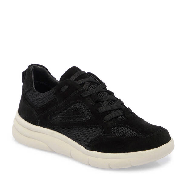 Siyah Süet Deri Kadın Sneaker - K24S1AY67644-A01 - 2