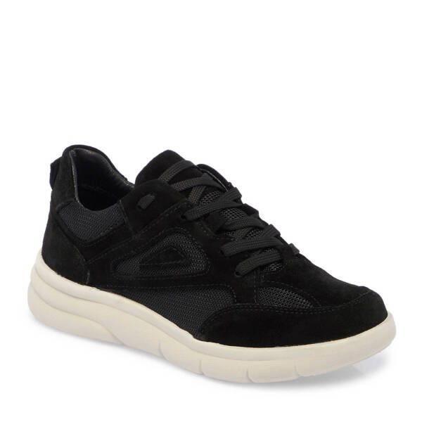 Siyah Süet Deri Kadın Sneaker - K24S1AY67644-A01 - 2