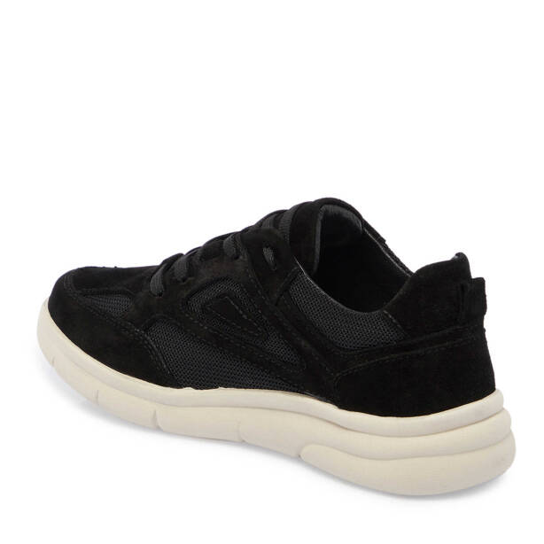 Siyah Süet Deri Kadın Sneaker - K24S1AY67644-A01 - 3