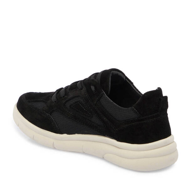 Siyah Süet Deri Kadın Sneaker - K24S1AY67644-A01 - 3