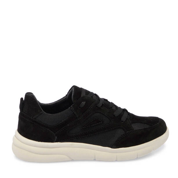 Siyah Süet Deri Kadın Sneaker - K24S1AY67644-A01 