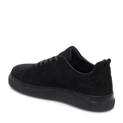 Siyah Süet Deri Kadın Sneaker - K25I1AY68022-A01 - 2
