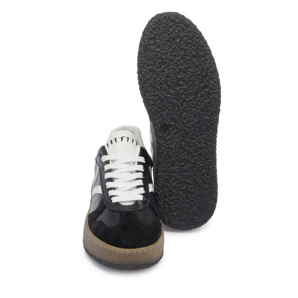 Siyah Hakiki Süet Deri Kadın Sneaker - K25I1AY68025-A01 - 4