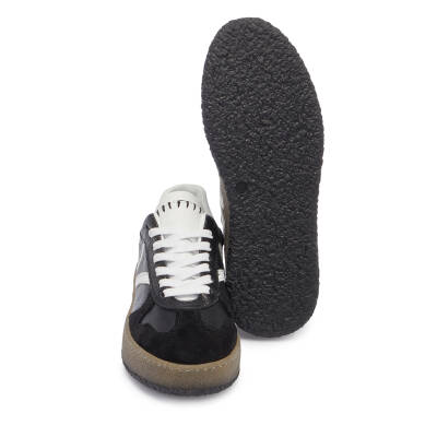 Siyah Süet Deri Kadın Sneaker - K25I1AY68025-A01 - 4