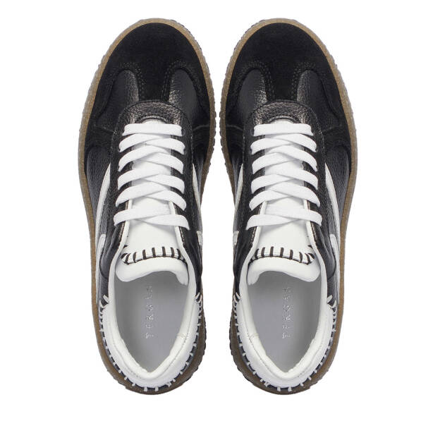 Siyah Hakiki Süet Deri Kadın Sneaker - K25I1AY68025-A01 - 5