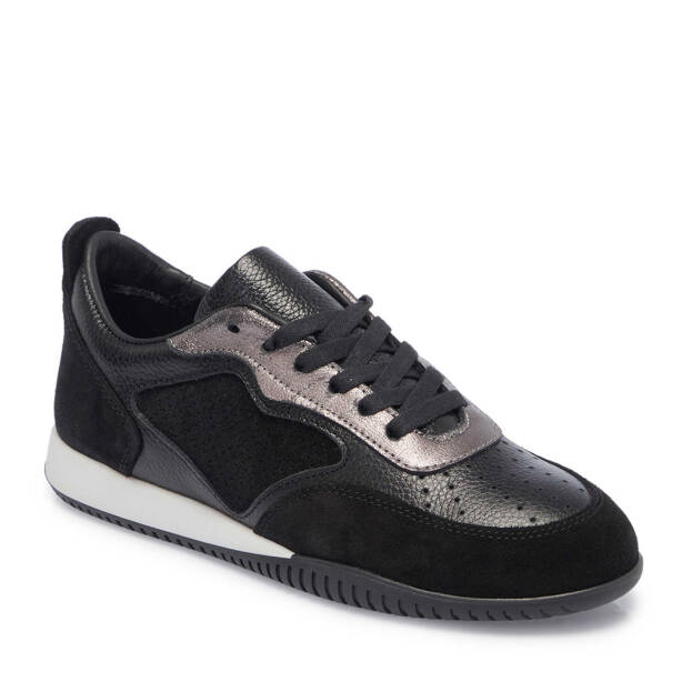 Siyah Hakiki Süet Deri Kadın Sneaker - K25I1AY68031-A01 - 2