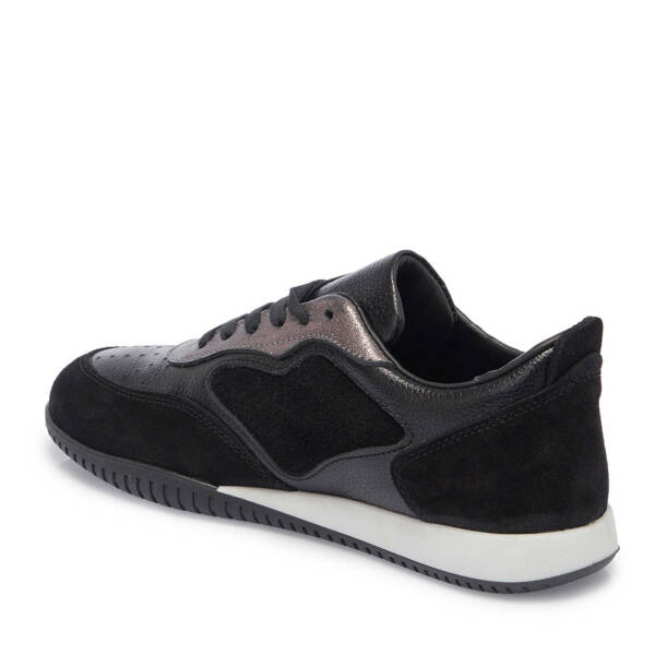 Siyah Hakiki Süet Deri Kadın Sneaker - K25I1AY68031-A01 - 3