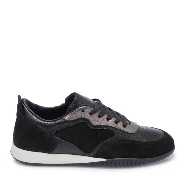 Siyah Hakiki Süet Deri Kadın Sneaker - K25I1AY68031-A01 - 1