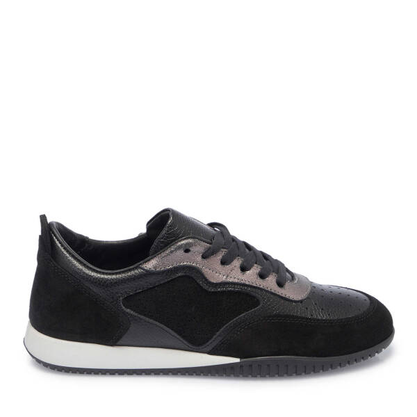 Siyah Hakiki Süet Deri Kadın Sneaker - K25I1AY68031-A01 - 1