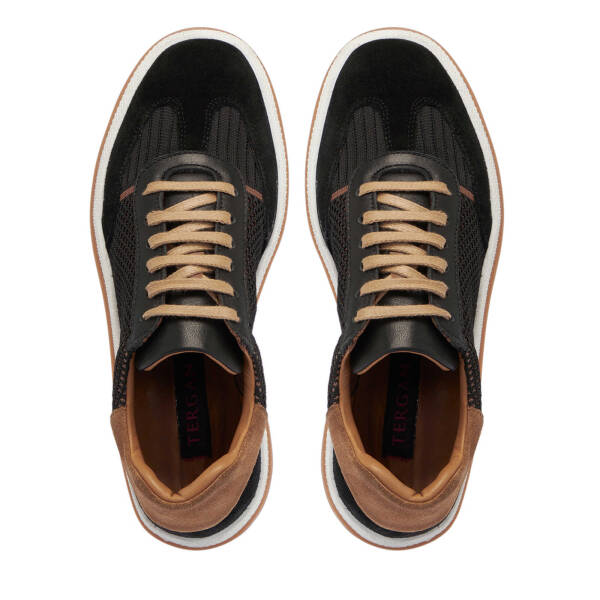 Siyah Süet Deri Kadın Sneaker - K25I1AY68120-A01 - 5