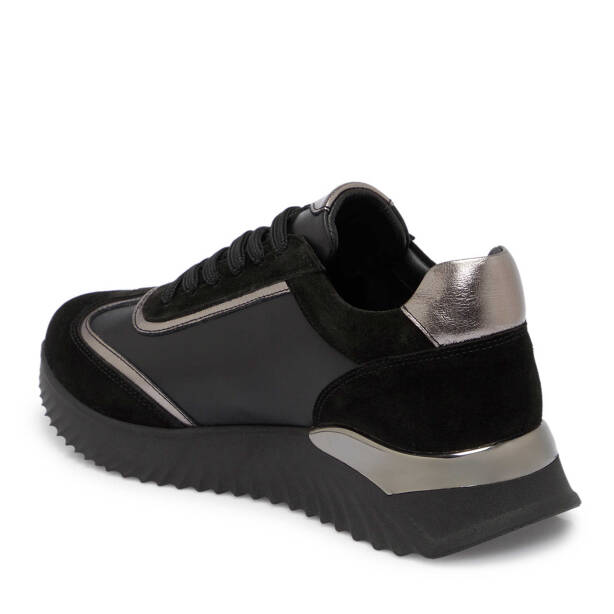 Siyah Süet Deri Kadın Sneaker - K25S1AY68164-A01 - 2