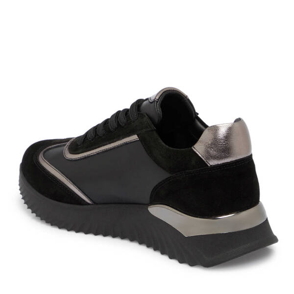 Siyah Süet Deri Kadın Sneaker - K25S1AY68164-A01 - 2