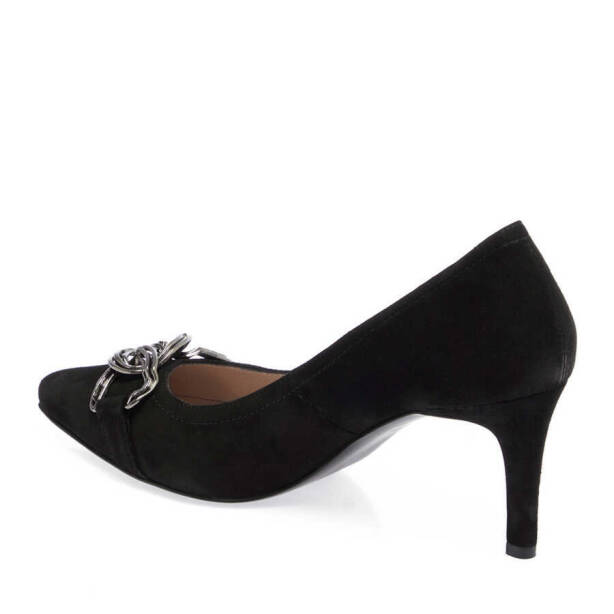 Siyah Hakiki Süet Deri Kadın Stiletto - K24I1AY67464-A01 - 3