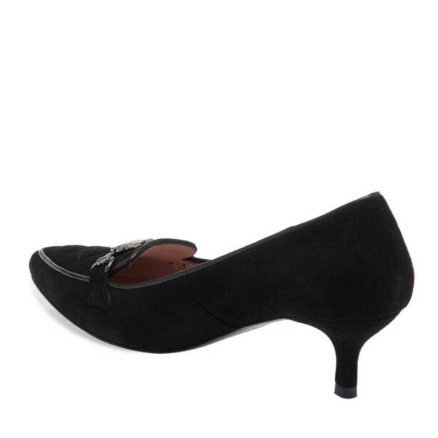 Siyah Hakiki Süet Deri Kadın Stiletto - K24I1AY67467-A01 - 3