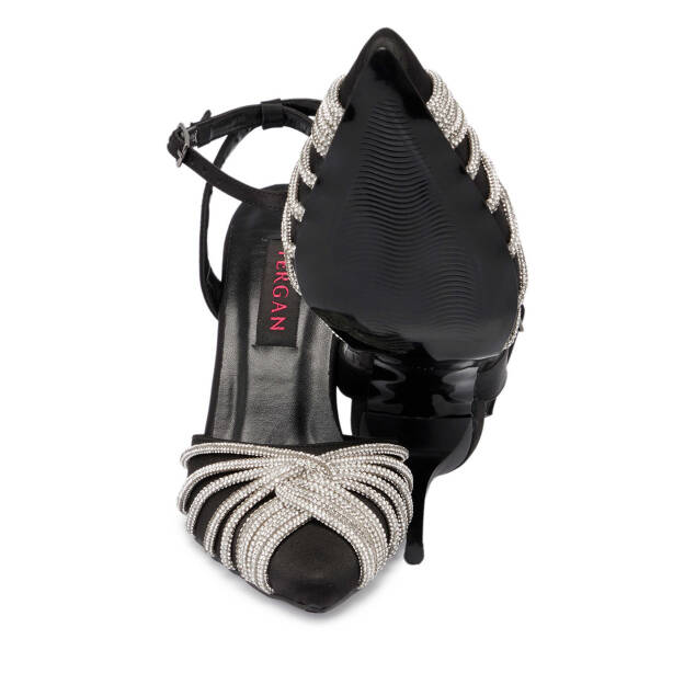 Siyah Tekstil Kadın Abiye Ayakkabı - K25Y1AY67812-A10 - 5