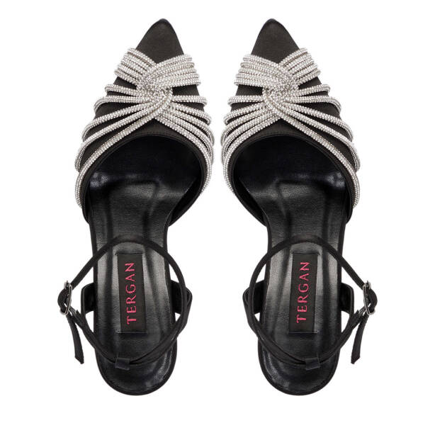 Siyah Tekstil Kadın Abiye Ayakkabı - K25Y1AY67812-A10 - 6