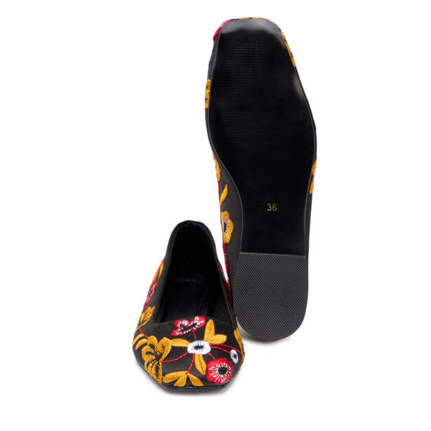 Siyah Tekstil Kadın Babet - K25I1BB68077-A10 - 4