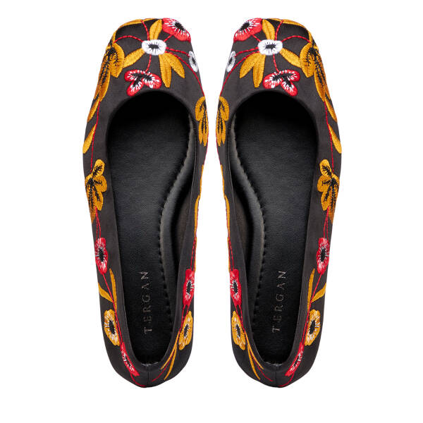 Siyah Tekstil Kadın Babet - K25I1BB68077-A10 - 5