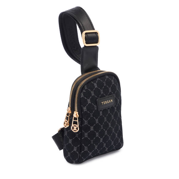 Siyah Tekstil Kadın Çapraz Askılı Çanta - S26Y1TWC0717-R0P - 2