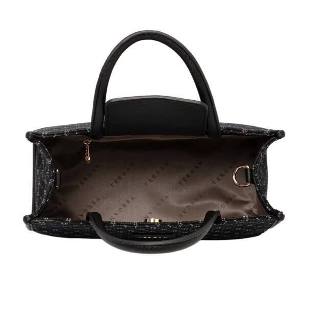 Siyah Tekstil Kadın El Çantası - S25K1TWC0702-R0P - 4