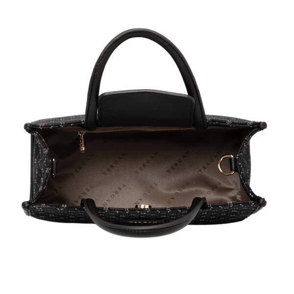 Siyah Tekstil Kadın El Çantası - S25K1TWC0702-R0P - 4