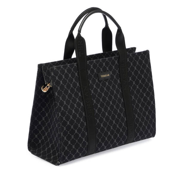 Siyah Tekstil Kadın El Çantası - S25K1TWC0709-R0P - 2