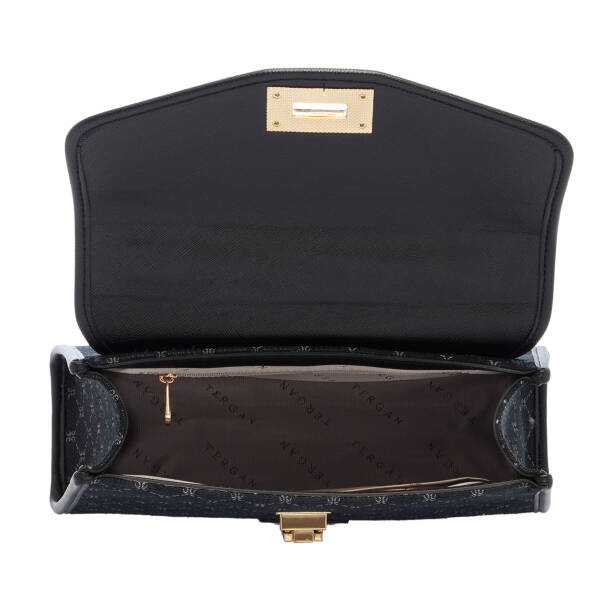 Siyah Tekstil Kadın El Çantası - S25K1TWC0714-R0P - 4