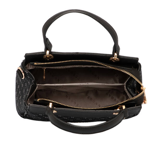 Siyah Tekstil Kadın El Çantası - S25K1TWC0720-R0P - 4