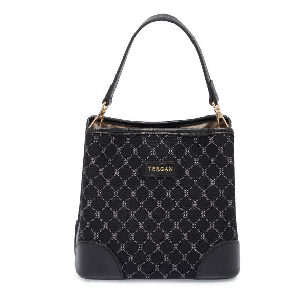 Siyah Tekstil Kadın Omuz Çantası - S25K1TWC0710-R0P - 1