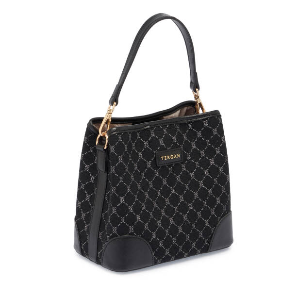 Siyah Tekstil Kadın Omuz Çantası - S25K1TWC0710-R0P - 2