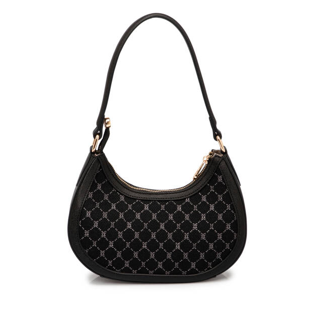 Siyah Tekstil Kadın Omuz Çantası - S25K1TWC0721-R0P - 3