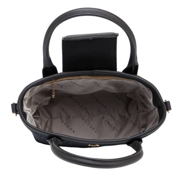 Siyah Tekstil Kadın Omuz Çantası - S26Y1TWC0723-R0P - 4