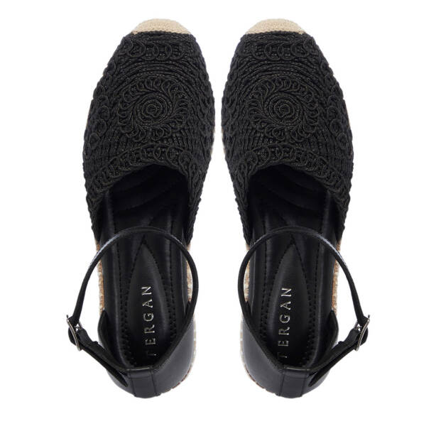 Siyah Tekstil Kadın Sandalet - K25Y1SN67862-I46 - 5